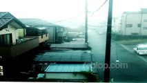 Typhoon Phanfone Landfall & Hits Tokyo, Shizuoka Japan Hurricane - Tropical Storm in Osaka 2014!!!