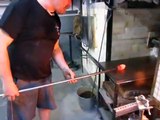 Glass Blowing - Will Shakspeare blows a Crunch Vase