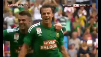 0-2 Louis Schaub Goal Austria Bundesliga - 01.08.2015, Salzburg 0-2 Rapid Vienna