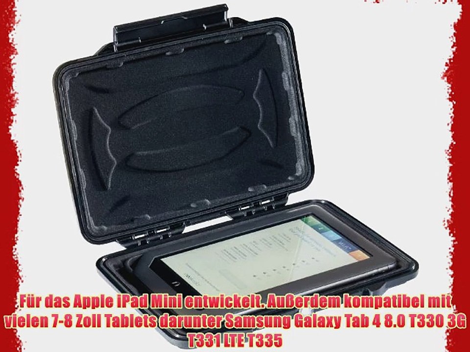 Pelican 1055CC HardBack Robuste H?lle f?r Samsung Galaxy Tab 4 8.0?T330 3G T331 LTE T335 (Bruchfestes