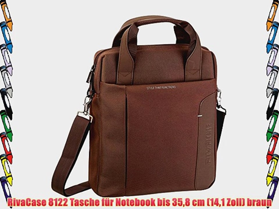 RivaCase 8122 Tasche f?r Notebook bis 358 cm (141 Zoll) braun