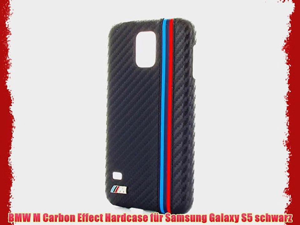 BMW M Carbon Effect Hardcase f?r Samsung Galaxy S5 schwarz