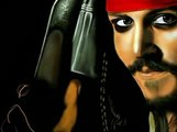 jack sparrow 3 pirates of the caribbean speed painting