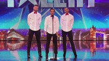 Yanis Marshall, Arnaud and Mehdi in their high heels spice up the stage   Britain's Got Talent 2014