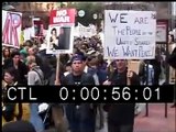 Stock Footage: 2001 Anti-War Protest Stock Footage