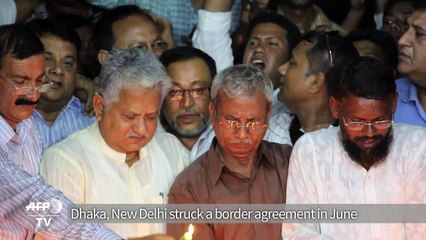 Crowds cheer Bangladesh-India land swap after 70 years in limbo