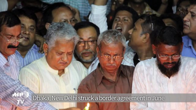 Crowds cheer Bangladesh-India land swap after 70 years in limbo