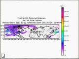 Radioactive Xenon Gas Circumnavigates Globe by 3-27-11. XE-133 Fukushima Japan Reactor Weather