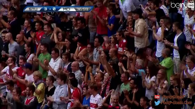Daniel Ginczek First Goal - VfB Stuttgart vs Manchester City 3-0 (Friendly Match 2015)
