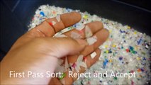 Sorting Plastic Flakes by AMVT (Meyer) Color Sorter