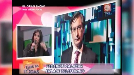 Sheyla Rojas y Federico Salazar se "conocen" en programa de TV