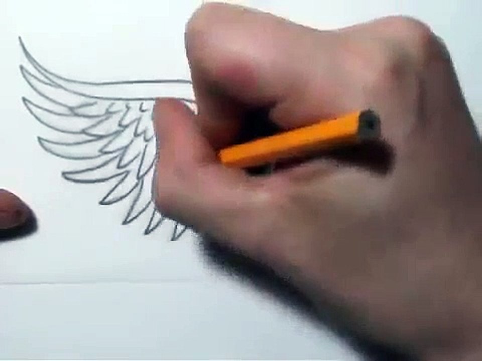 How to Draw a Heart With Wings   Tattoo Design Sketch