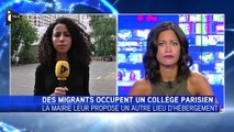 Des migrants occupent un collège parisien