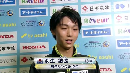 한글자막 하뉴 유즈루 Yuzuru Hanyu 2013 SC 인터뷰