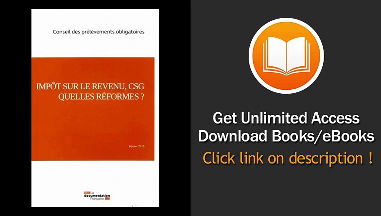 [Download PDF] Impts sur le revenu CSG quelles rformes