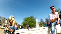 Latvians in London Roller skating in Hyde park