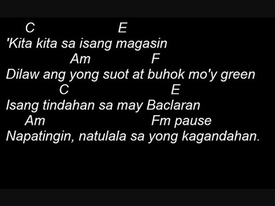 magasin by eraserheads with chords and lyrics