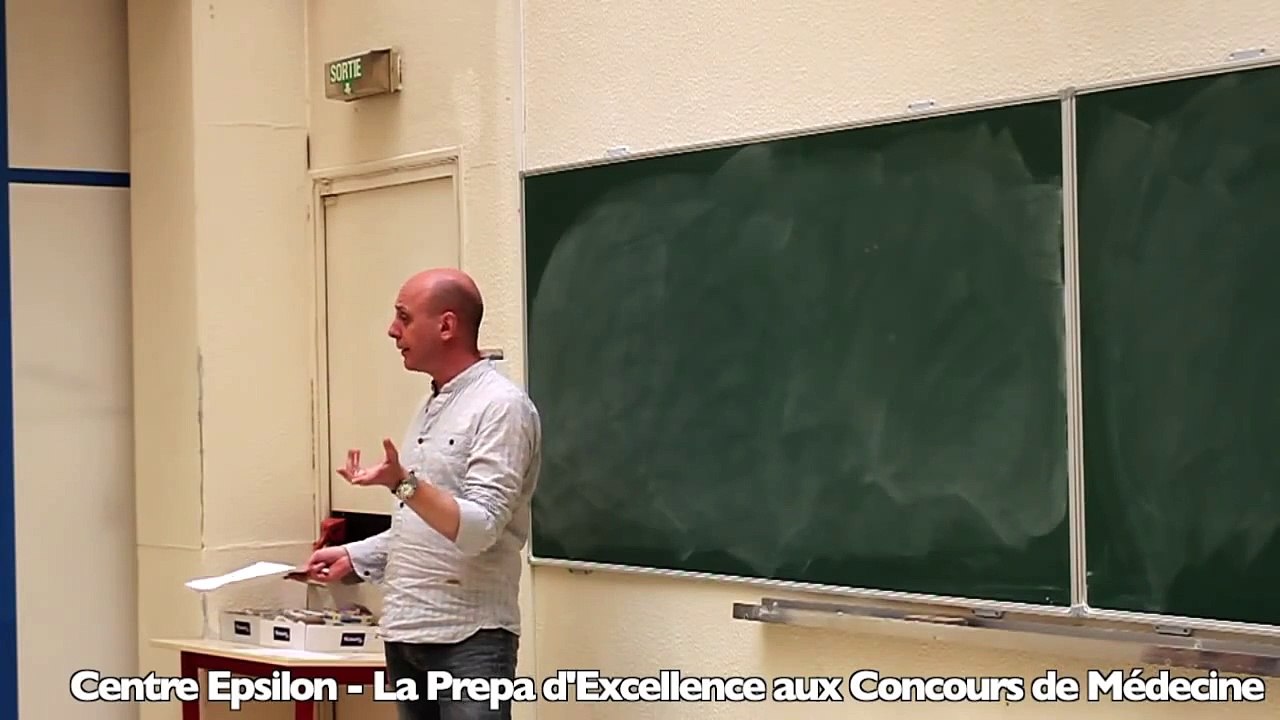 Centre Epsilon, prépa médecine - extrait d'un cours de physique, année PAES (Emmanuel Guerry)