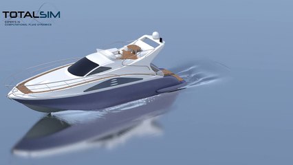 CFD simulation of a planing hull in OpenFOAM