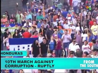 Honduras: 10th Weekly Torchlight March Draws Thousands