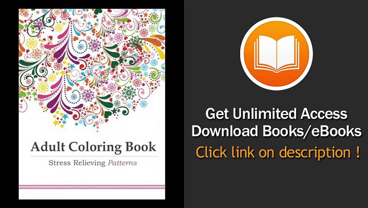 [Download PDF] Adult Coloring Book Stress Relieving Patterns