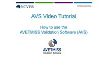 How to use the AVETMISS Validation Software (AVS)