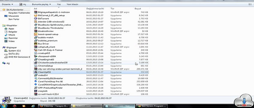 CleanUp! kullanımı kurulumu
