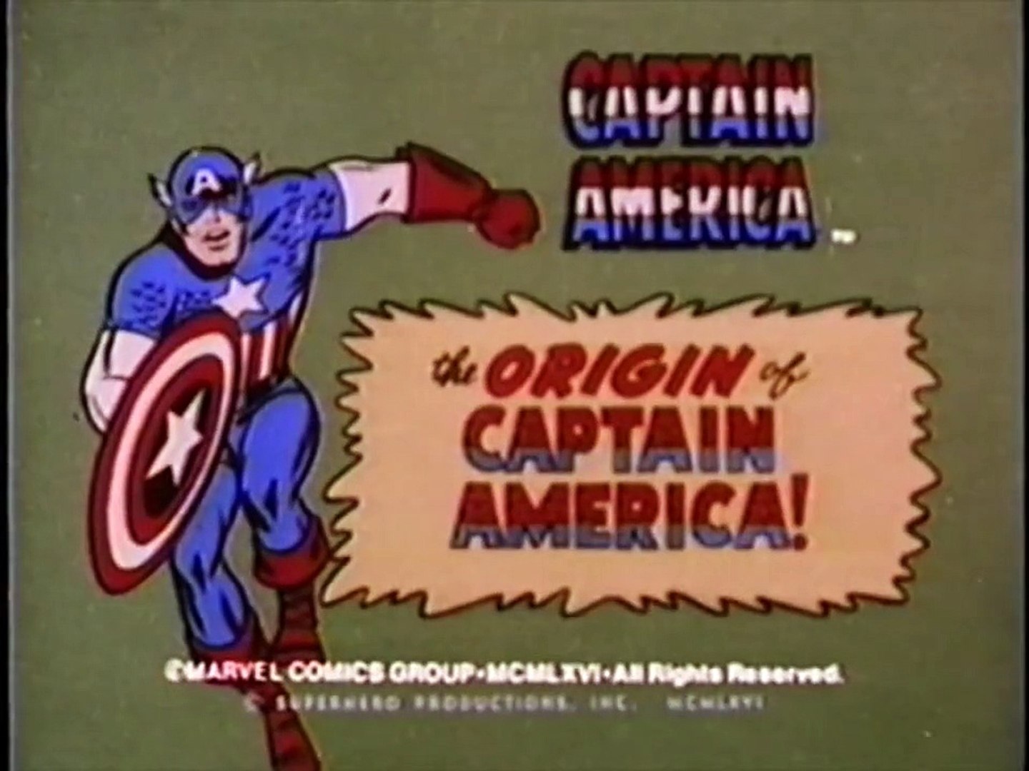 Captain America -P1- The Origin of Captain America - 1966 MARVEL INTRO -  video Dailymotion