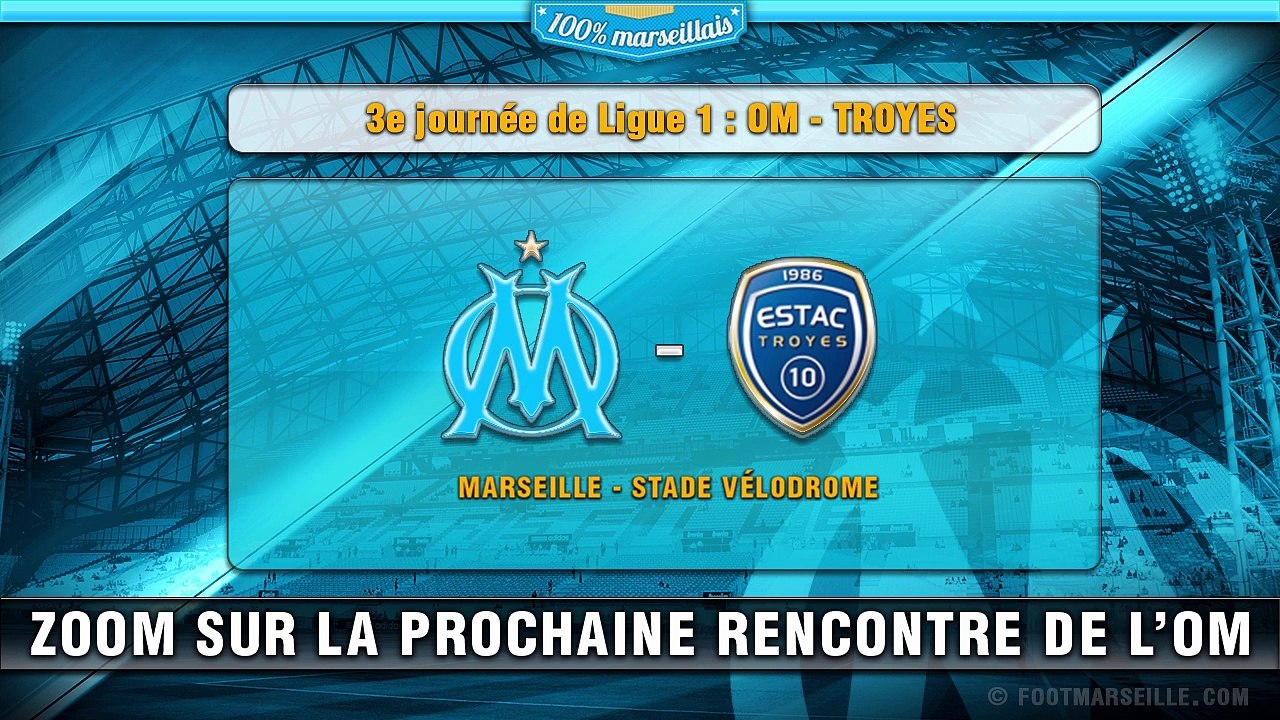 Avant match OM-Troyes, 3e journée de Ligue 1
