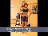 Female Bodybuilding Posing Practice, Nancy Arnold