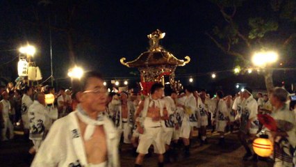 恩智祭り「恩智神社夏季例祭」(八尾市）/ 平成２７年８月１日(土）夜の部 Onji Shrine summer festival ( August 1, 2015) in Yao city of  Osaka, Japan