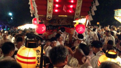 恩智祭り「恩智神社夏季例祭」(八尾市）/ 平成２７年８月１日(土）夜の部 Onji Shrine summer festival ( August 1, 2015) in Yao city of  Osaka, Japan