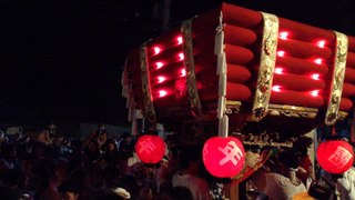 恩智祭り「恩智神社夏季例祭」(八尾市）/ 平成２７年８月１日(土）夜の部 Onji Shrine summer festival ( August 1, 2015) in Yao city of  Osaka, Japan