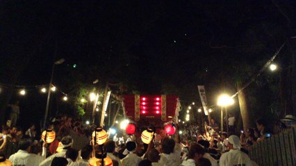 恩智祭り「恩智神社夏季例祭」(八尾市）/ 平成２７年８月１日(土）夜の部 Onji Shrine summer festival ( August 1, 2015) in Yao city of  Osaka, Japan