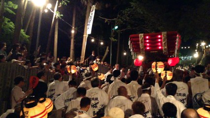 恩智祭り「恩智神社夏季例祭」(八尾市）/ 平成２７年８月１日(土）夜の部 Onji Shrine summer festival ( August 1, 2015) in Yao city of  Osaka, Japan