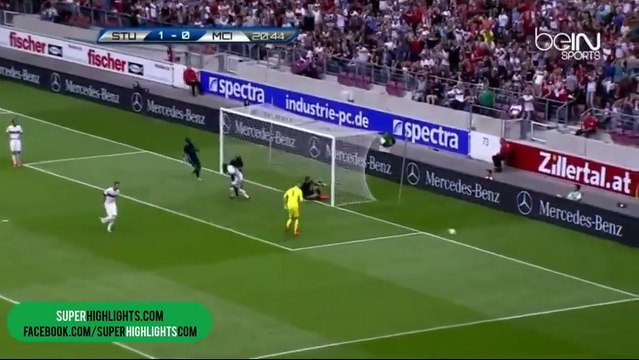 Stuttgart 4 - 1 Manchester City All Goals and Highlights 01/08/2015 - Friendly Match