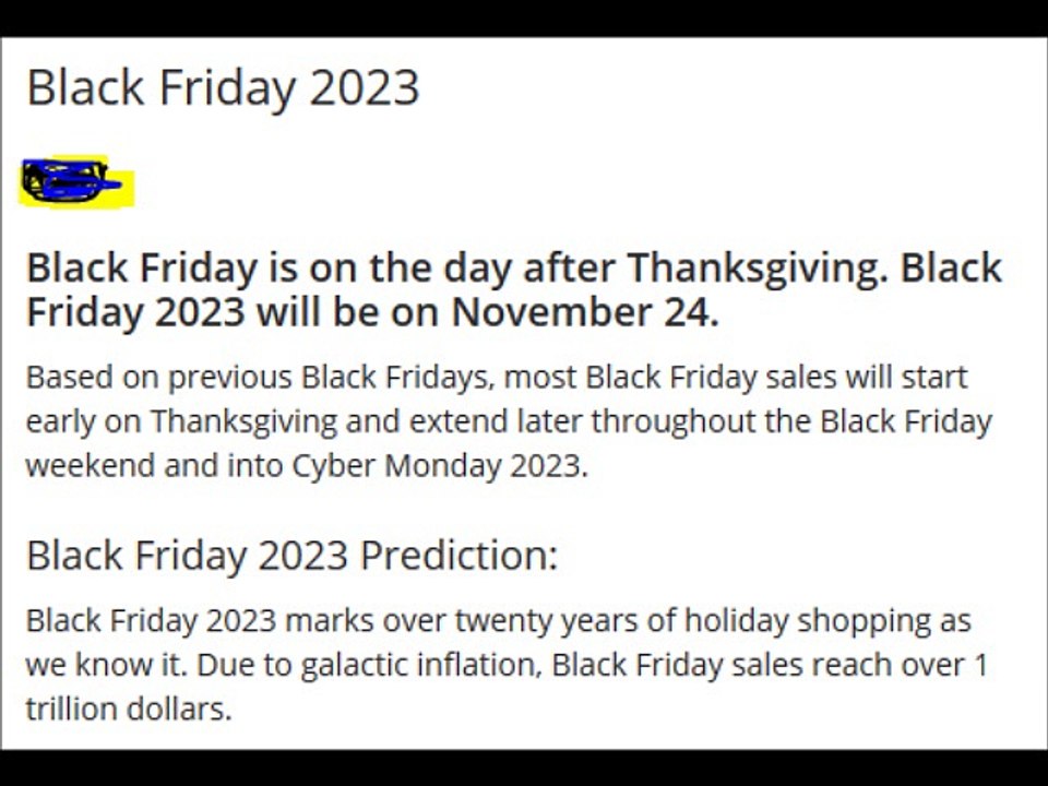 Black Friday 2023
