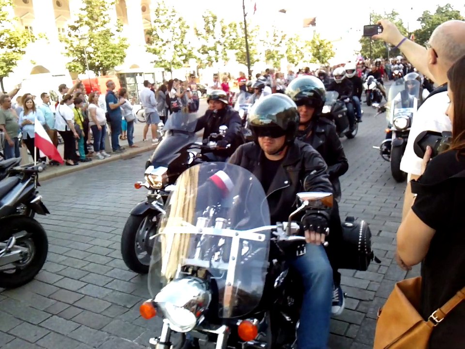 71 Anniversary of Warsaw Uprising - Motorbike Parade