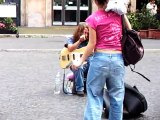 Amazing bassist in Piazza Navona (Rome)