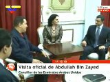 Presidente Chávez se reunió con canciller de Emiratos Árabes Unidos