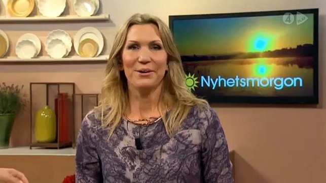 Eric Saade presenting the weather forecast in swedish TV