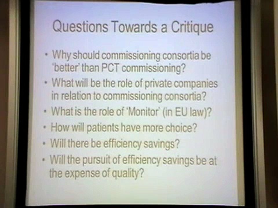 NHS Reforms Health and Social Care Bill 2011 - Keep Our NHS Public (2/4)