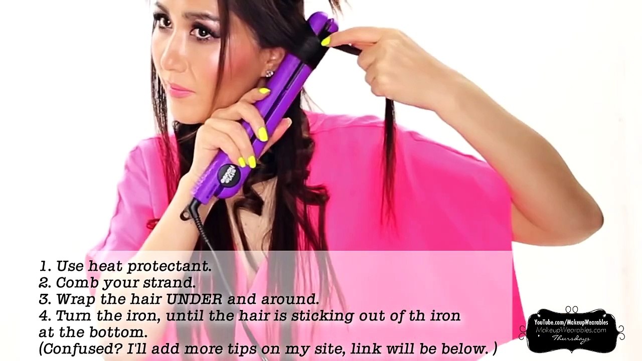 ★ "MESSY" BEACH WAVES CURLS TUTORIAL | LONG HAIRSTYLES | HOW TO CURL YOUR HAIR WITH A STRAIGHTENER