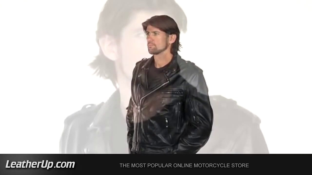 B7130 Xelement Men's Pistol Pete Biker Jacket at LeatherUp.com