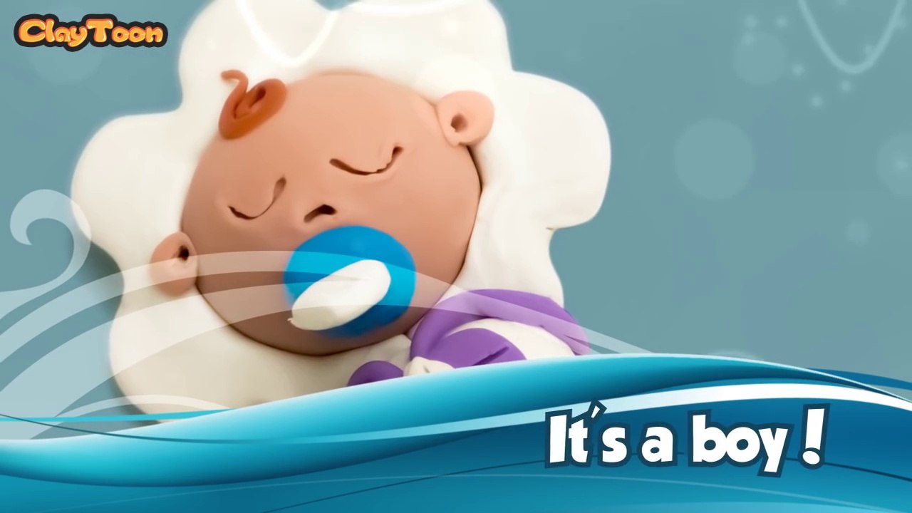 Its a boy - Polymer clay tutorial  طفل رضيع - تشكيل صلصال للأطفال