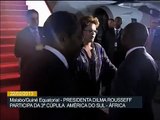 Dilma chega a capital da Guiné Equatorial para a 3ª Cúpula da América do Sul e África