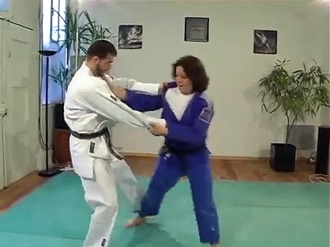 mma011p Mixed Judo between black belts MixedMartialArts