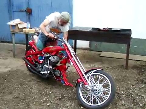 Chris Ireland Indian Custom Chopper bike