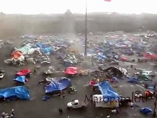 Tornado México D.F. 1 de junio 2012 (Zócalo)