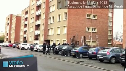 Fusillade Mohamed Merah filmée par un policier ! Vidéo caméra de Toulouse.